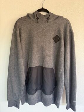 Burton Gray Hoodie with Black Trim